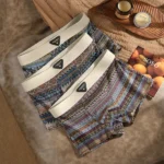 (3 Pcs Set) Men's Ethnic Style Breathable Antibacterial Boxer - Image 5