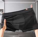 (2 Pcs Set) Men's Ethnic Style Breathable Antibacterial Boxer - Image 4