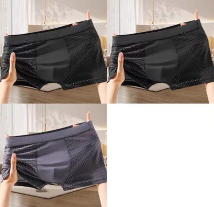 (2 Pcs Set) Men's Ethnic Style Breathable Antibacterial Boxer