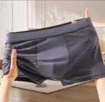 (2 Pcs Set) Men's Ethnic Style Breathable Antibacterial Boxer - Image 6