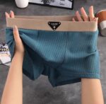 (2 Pcs Set) Men's Ethnic Style Breathable Antibacterial Boxer - Image 5